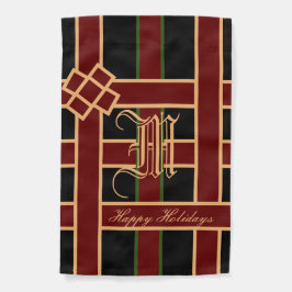 Natal do Monograma da Vintage Elegante