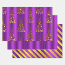 Natal Dourado e Roxo