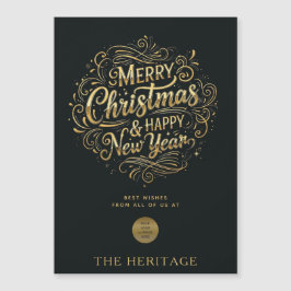 Natal e Feliz ano novo alegres e Dourados