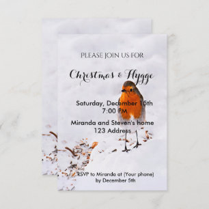 Natal e Hygge convidam um cartão de louro bonitinh