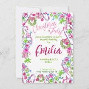 Natal em julho Convite de Aniversário