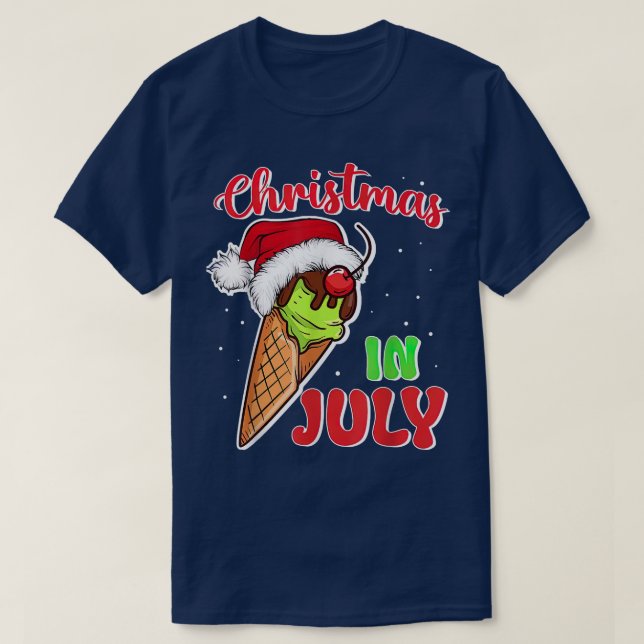 Natal em julho T-Shirt (Frente do Design)