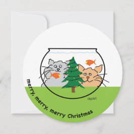 Natal em um Cartão de Férias do Fishbowl