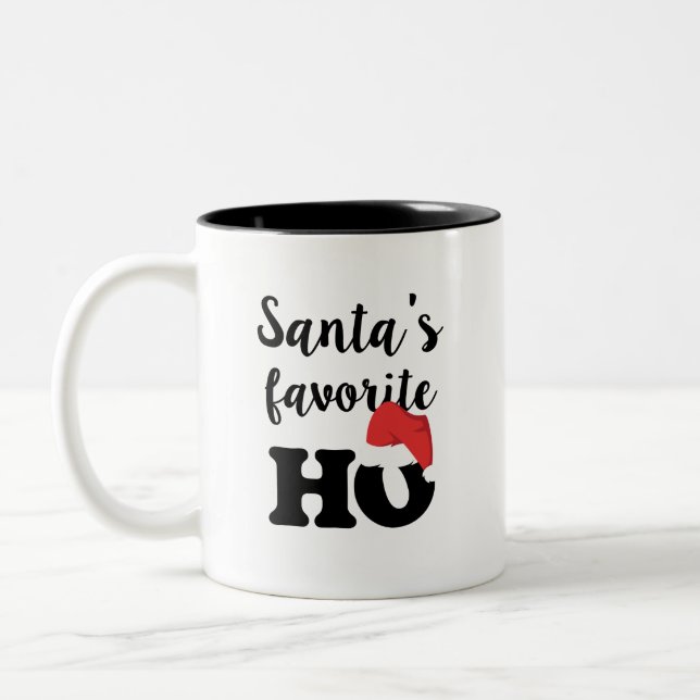 Natal engraçado da caneca de café do favorito do (Esquerda)