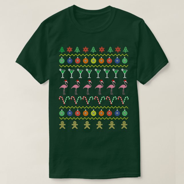 Natal Feio E Suéter Natal Em Julho Flam Rosa (Frente do Design)