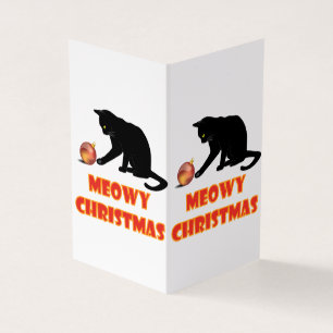 Natal Feliz Meowy Gato Divertido