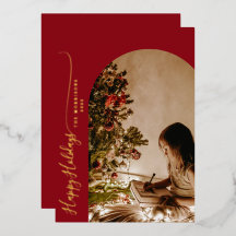 Natal Feliz Moderno de 2 Fotos