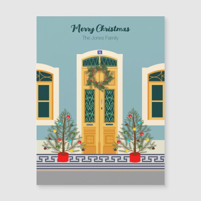 Natal Férias Casa Festiva Portuguesa (Frente)