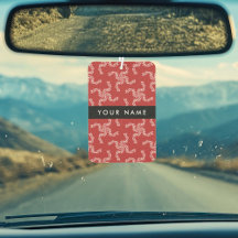 Natal Garland, Red, Seu nome, Personalize