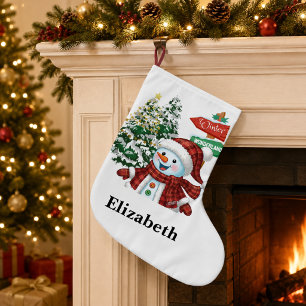 Natal Grande Terra de Encantamento de Inverno - Meia Personaliz