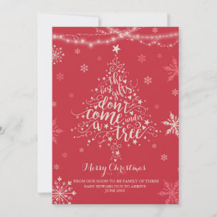 Natal Gravidez Anúncio de Natal