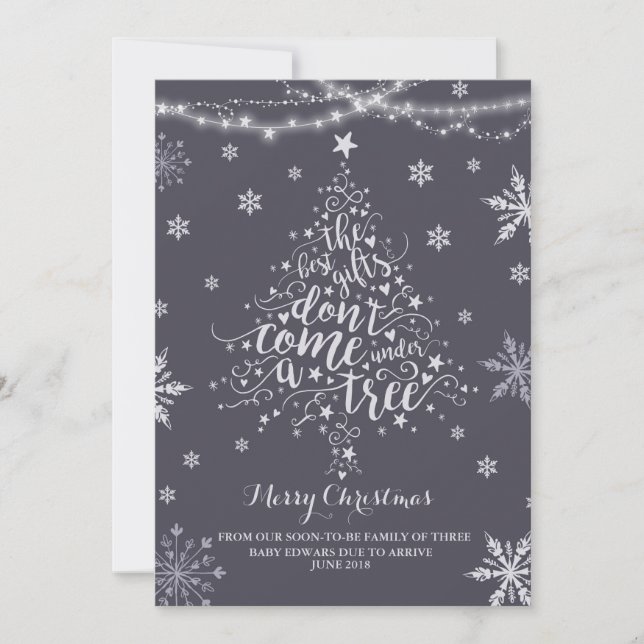 Natal Gravidez Anúncio de Natal (Frente)