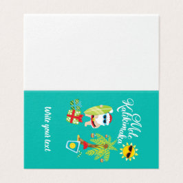 Natal havaiano. Papai Noel Mele Kalikimaka.