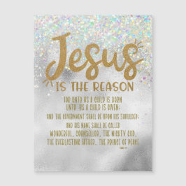 Natal Jesus com Versículo da Bíblia de Isaías