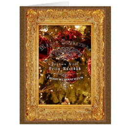Natal Luxuoso Dourado - Cartão de Boas Festas