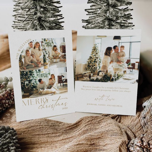 Natal minimalista com Cartão com fotos (Criador carregado)