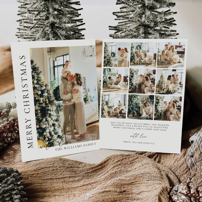 Natal minimalista com Cartão com fotos (Criador carregado)