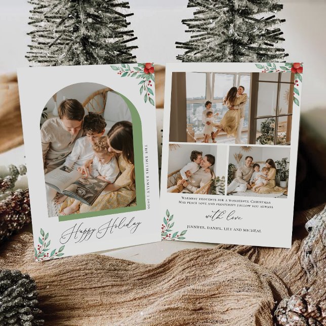 Natal minimalista com Cartão com fotos (Criador carregado)