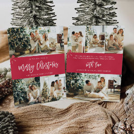 Natal Minimalista com Cartão de Foto