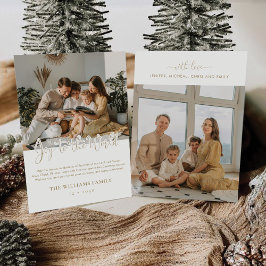 Natal Minimalista com Cartão de Foto