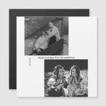 Natal minimalista da tipografia branca negra