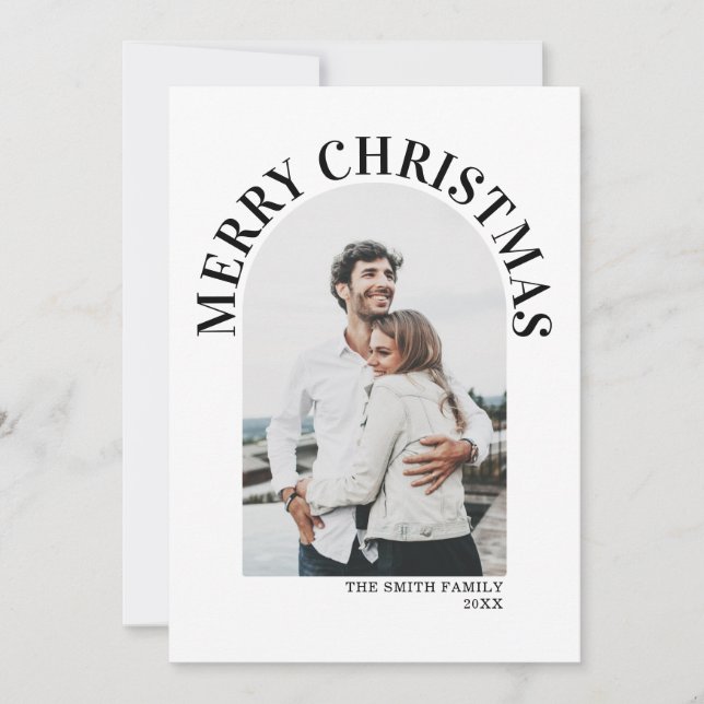 Natal minimalista do Arch de Fotografias moderno (Frente)