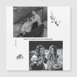 Natal minimalista em preto e branco