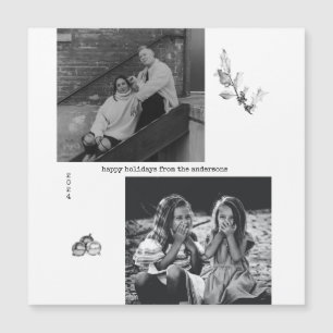 Natal minimalista em preto e branco