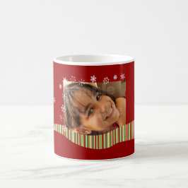 Natal moderno caneca personalizada da foto