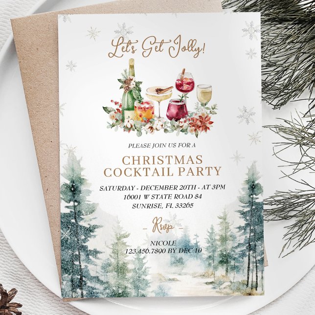 Natal moderno para Bares vamos receber convite à J (Criador carregado)