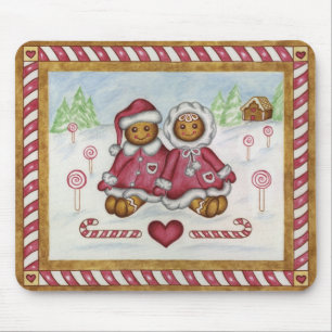 Natal Mousepad da menina do menino do