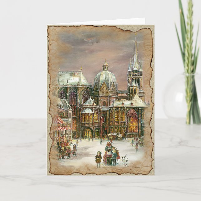 Natal na cidade - Cartão de Saudação (Frente)