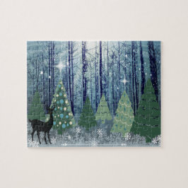 Natal na Floresta Design Jigsee Quebra-cabeça