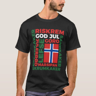 Natal Na Noruega A Longa Folga Camisa Deus Jul Nor