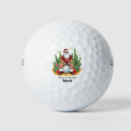 Natal no Arizona com Papai Noel em bola de golfe