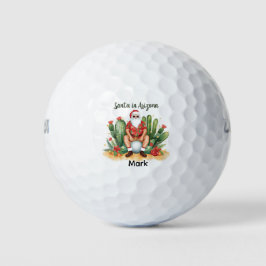 Natal no Arizona com Papai Noel em bola de golfe