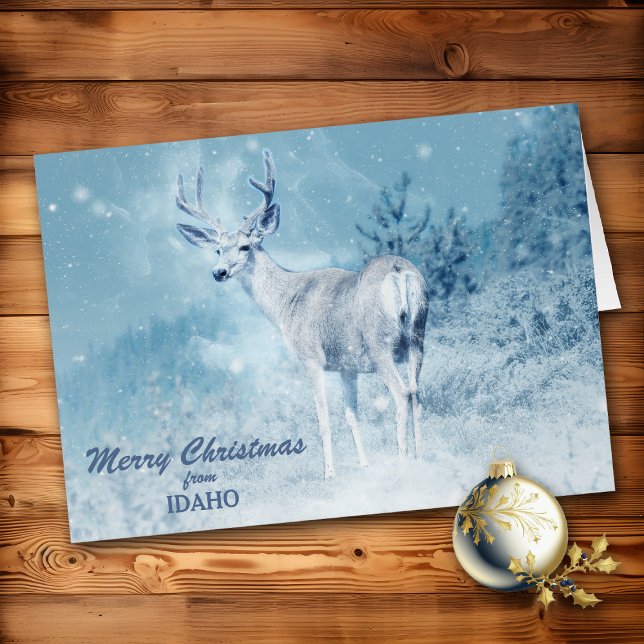 Natal no Cartão de Natal de Idaho Deer (Criador carregado)