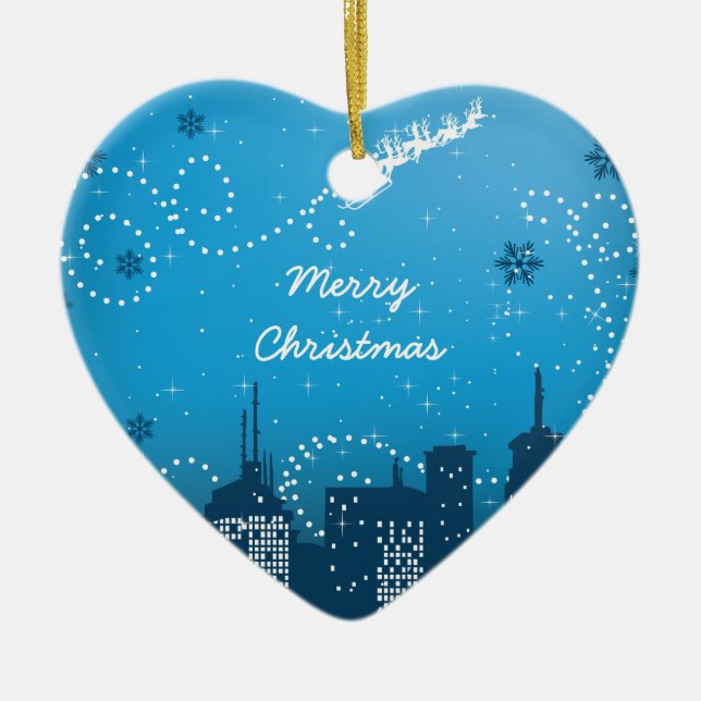 Natal no ornamento personalizado da cidade (Frente)