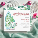 Natal no Tema do Surfboard dos Modelos de Folhetos<br><div class="desc">Faça um salto com seu Natal em eventos de julho usando este Natal festivo e tropical no folheto de julho! Apresentando um Papai noel de aquarela em uma camisa de Bahama ao lado de uma prancha de surfe, essa design traz uma reviravolta divertida para os temas tradicionais de férias. A...</div>