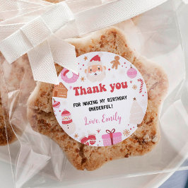 Natal Obrigado Etiquetas Festas de aniversário