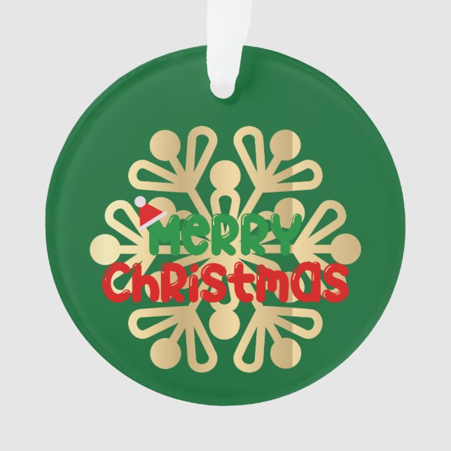 Natal, ornamentos com floco de neve 02 (Frente)