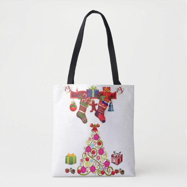 Natal para a bolsa de tote (Frente)