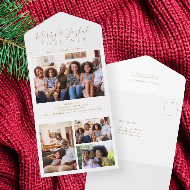 Natal para colagem de fotos minimalista com script (Criador carregado)