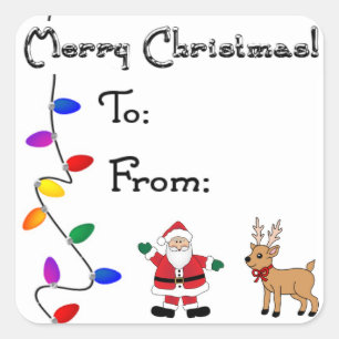 Natal para/desde etiquetas