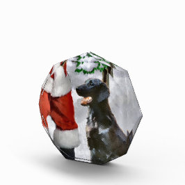Natal para o Retriever Revestido Plano