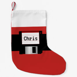 Natal Pequena Meia de disco flexível personalizada da correia do