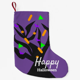 Natal Pequena Meia de Halloween | Poeira de Árvore Assustadora