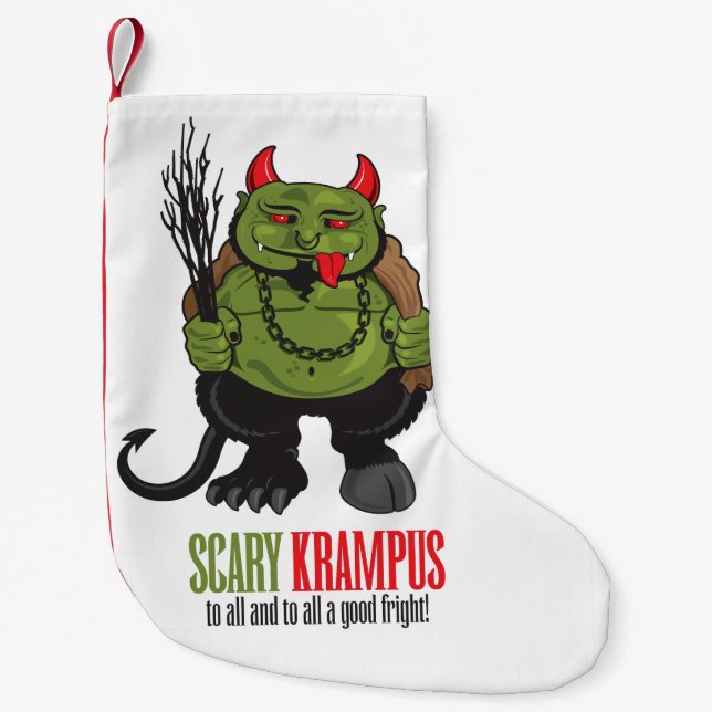 Natal Pequena Pouca meia de Krampus (Frente)