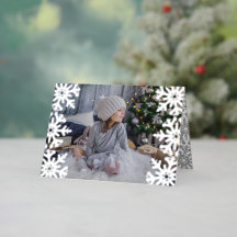 Natal Personalizado Icy Snowflakes