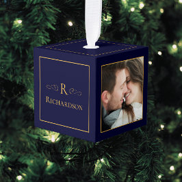 Natal Personalizado para Foto Azul 3 da meia-noite